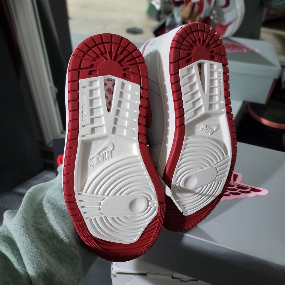Nike Red and White Women's Sneakers
